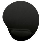 Mousepad Gamer Brobotix 500074N 20X23Cm Grosor 20Mm Con Descansa Muñecas De Gel Negro
