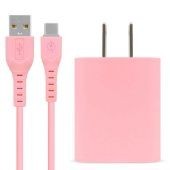 Cargador De Pared Brobotix 6001332 5V 1X Usb-A Carga Rápida 1M Rosa
