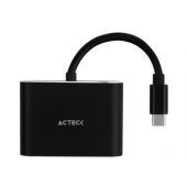 Adaptador Acteck Usb-C Macho Hdmi/Vga Hembra Negro Ac-934657