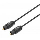 Cable De Audio Digital Óptico Toslink Manhattan 5 Metros Negro 356091