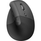 Mouse Vertical Logitech Lift Optico 4000Dpi 6 Botones Ergonomico Diestro Usb Bt Grafito 910-006466