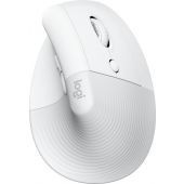 Mouse Vertical Logitech Lift Optico 4000Dpi 6 Botones Ergonomico Diestro Usb Bt Blanco 910-006469