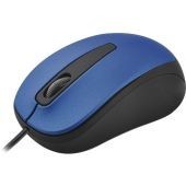Mouse Quaroni Alambrico Usb 1200Dpi Azul / Negro Maq02A