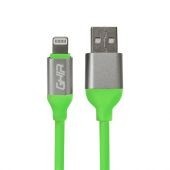 Cable De Carga Ghia Usb-A Macho - Lightning Macho 1M Verde Gac-196V
