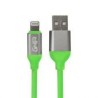 Cable De Carga Ghia Usb-A Macho - Lightning Macho 1M Verde Gac-196V