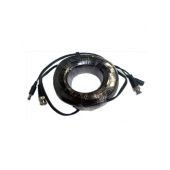 Cable Coaxial Saxxon Bnc/Dc Power Macho Bnc/Dc Power Hembra 10M Negro Wb0110C