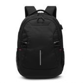 Mochila Vorago Para Laptop 15.6 Pulgadas Puertos Para Usb Expandible Negra Bp-402