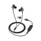 Audífonos Alámbricos Intrauriculares Logitech Zone Wired Uc Usb-C 1.45M 2 Micrófonos 981-001012