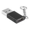 Adaptador Steren Usb-A Macho A Usb-C Hembra Negro Usb-4705