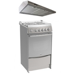 Paquete Estufa Fs5654Gx + Campana Tmx 50 Inox