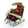 Santa en Trineo de Metal 50Cm