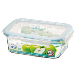 Contenedor de Plástico Rectangular Bisfree 1.2L Lt