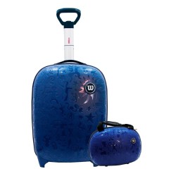 Set de Viaje Taiba It-10647 21" Maleta It-10661 Neceser Azul