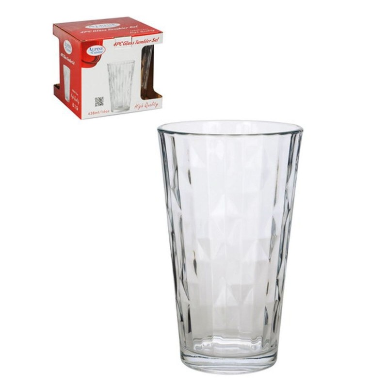 Set de 4 Vasos Transparentes