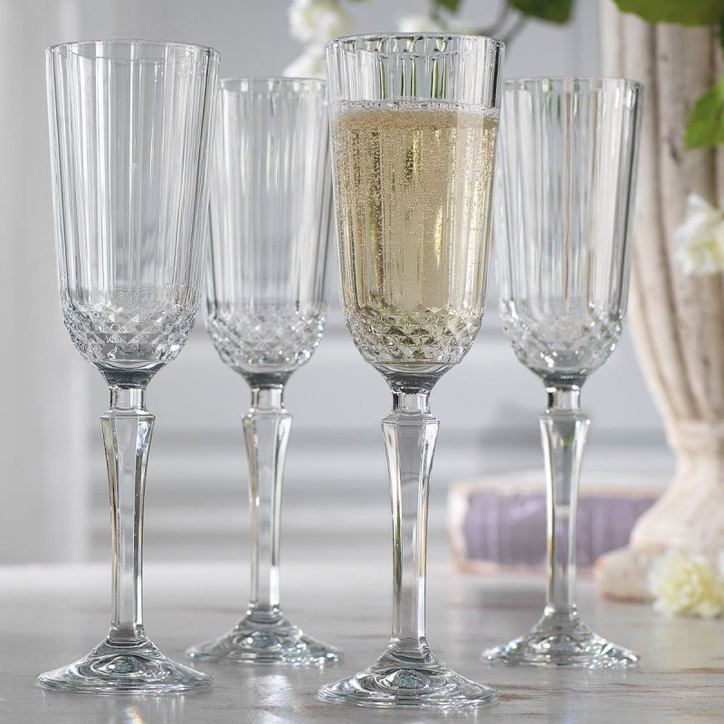Set de 4 Copas Flauta Cellini