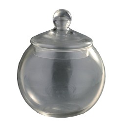 Galletero Transparente con Tapa 9.5H