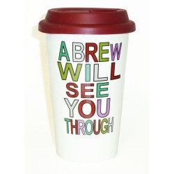 Taza Blanca Deco Rayas Big Brew Coffee Just Mug