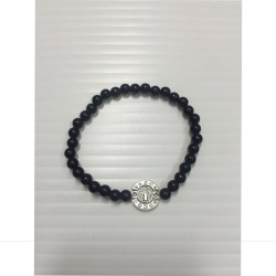 Pulseras Perlas Neg Sb880322-02-Be11 Estampa Italiana