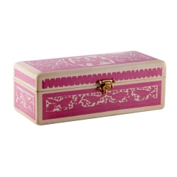 Caja Lapicera Rayada - Dorado