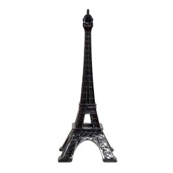 Torre Eiffel Decorativa Negra