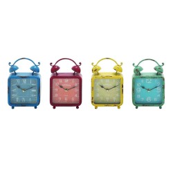 Metal Desk Clock 4 Asst