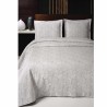 Colcha Mat/qs Blanco Gris