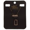 Collar Combinado con Dije Phi By Philosophy Jr