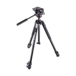 Kit Tripié Manfrotto MK190X3-2W de Aluminio con Cabeza Fluida