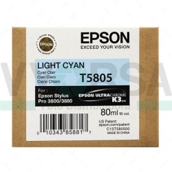 Cartucho de Tinta EPSON T580500 Cyan Claro