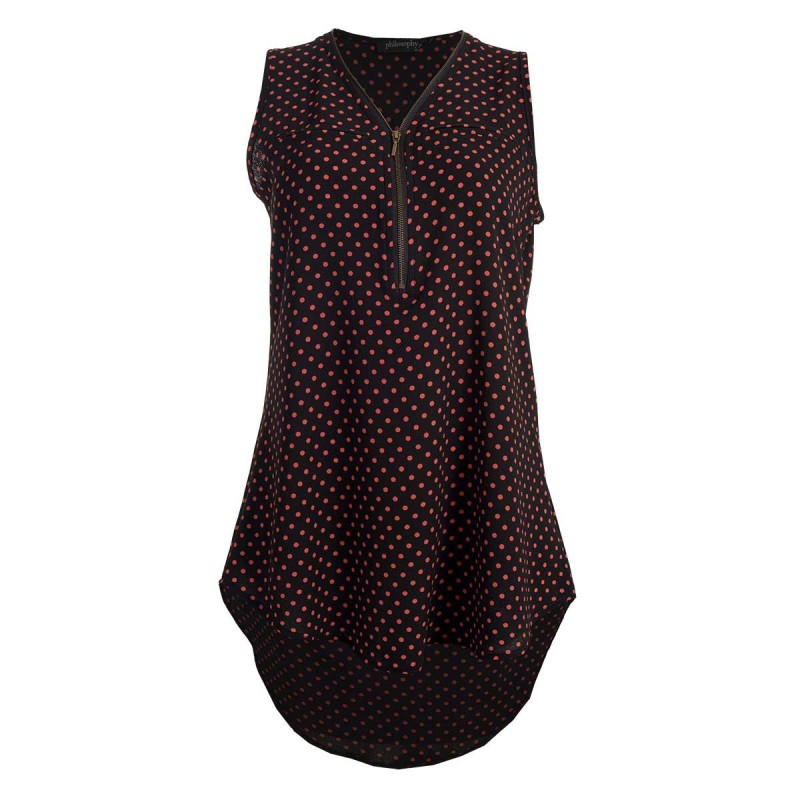 Blusa Estampado Polka Dots Sin Mangas Philosophy