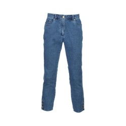 Jeans Plus Corte Capri con Botones Ruby Rd