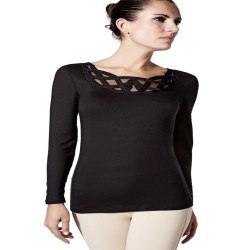 Camiseta con Diseño en Escote Janira