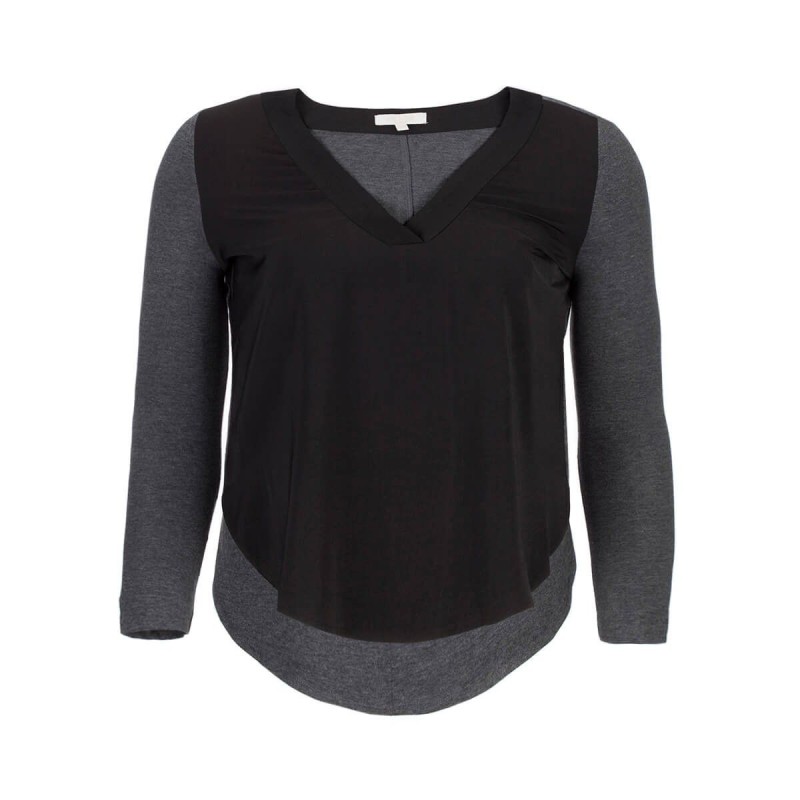 Blusa Plus Texturas Combinadas Life Styler