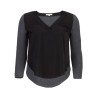 Blusa Plus Texturas Combinadas Life Styler