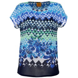 Blusa Ruby Rd Plus, Estampada