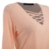 Blusa con Estampado Combinado Apostrophe