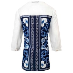 Blusa Larga con Estampado Floral Apostrophe