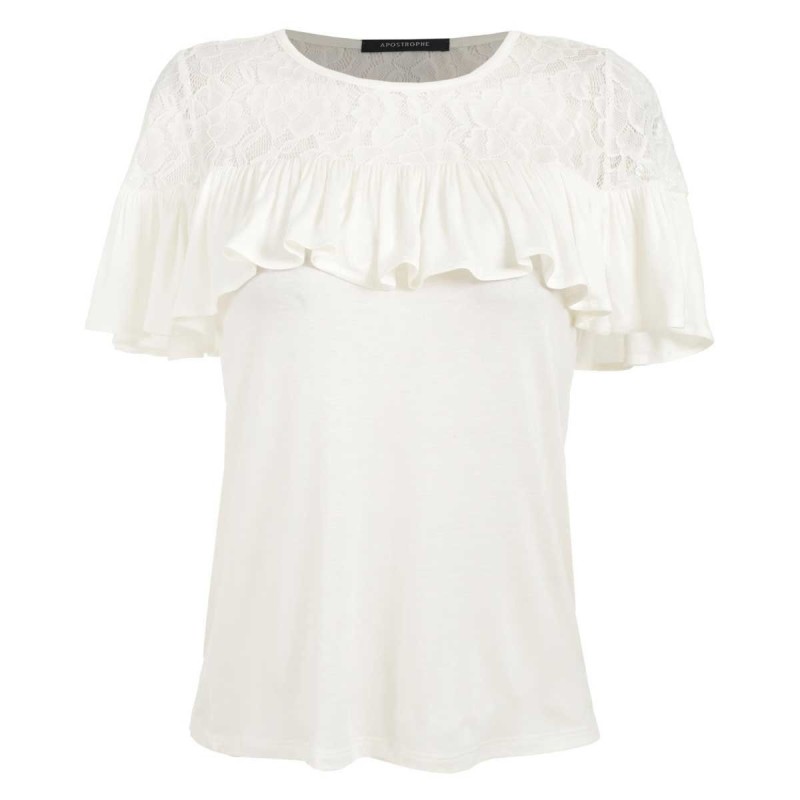 Blusa Lisa con Escarola Apostrophe