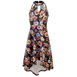 Vestido Corto Cuello Halter Nicole & Jolie
