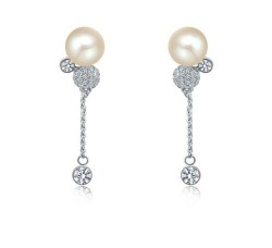 Aretes Jazmin on Silver, Cristal Sun with Swarovski
