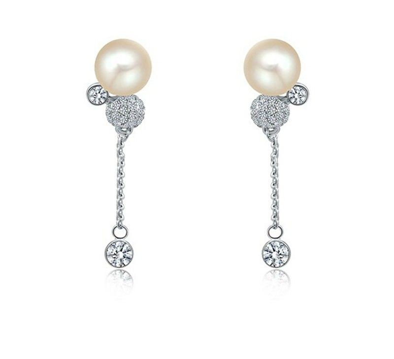 Aretes Jazmin on Silver, Cristal Sun with Swarovski