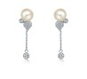 Aretes Jazmin on Silver, Cristal Sun with Swarovski