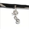 Collar Choker Timón Plata