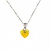COLLAR CORAZON AMARILLO