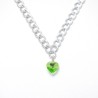 COLLAR CORAZON PERIDOT