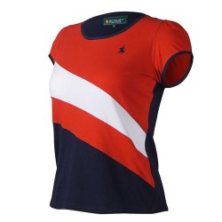 Playera con 3 Bloques de Color Royal Polo Club