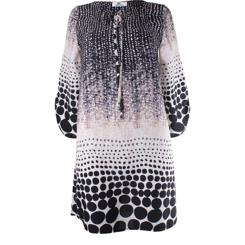 Vestido Estampado con Jareta Area Code