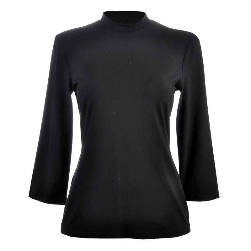 Blusa Color Liso Cuello Alto Amori