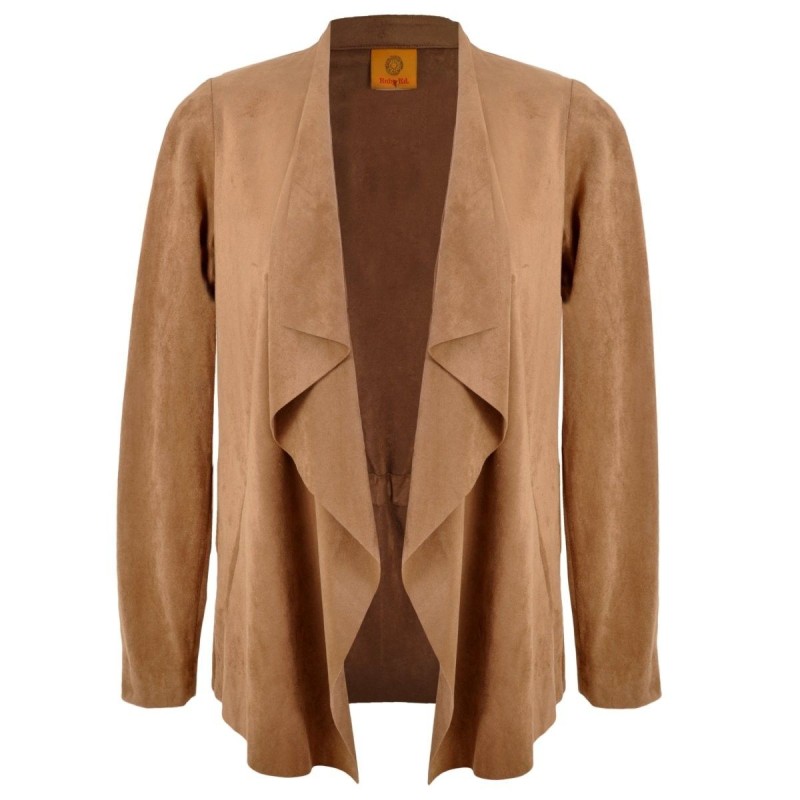 Cárdigan de Suede con Cascada Ruby Rd.