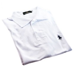 Playera Polo Club Mc Liso Algodon Xg Blanco